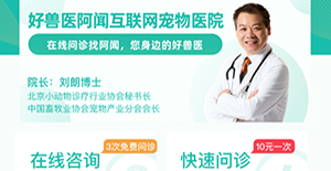 共抗疫情，好獸醫阿聞互聯網寵物醫院提供線上問診服務